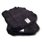 Reusable Bamboo Wipes - Charcoal Grey - Faces or Bums