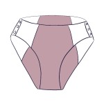 Bikini Brief - Detachable Snap On Underwear