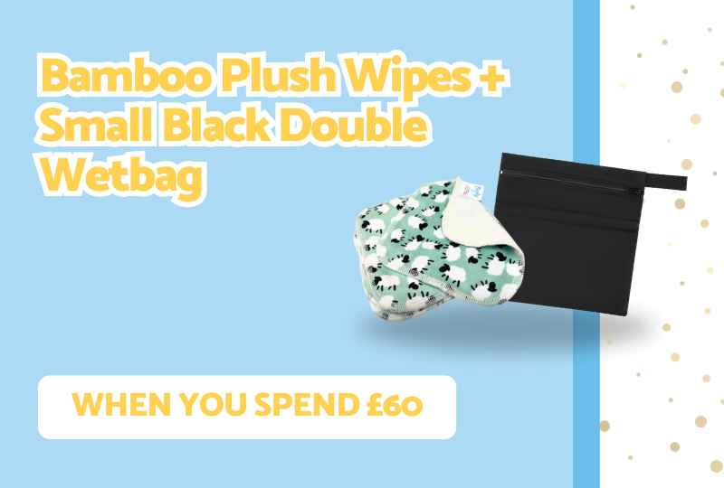 Spend $120 and get 10 plush wipes and bag free