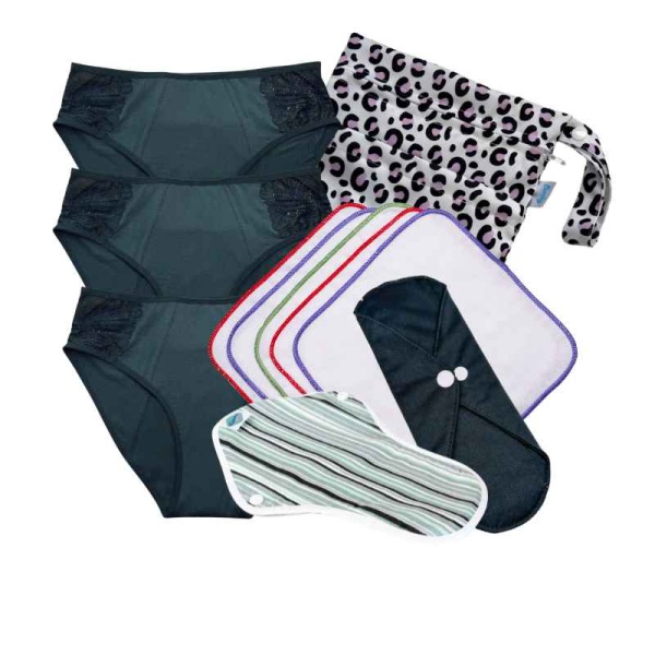 KISS Starter Kit -  Hip - High leg Reusable Period Knickers